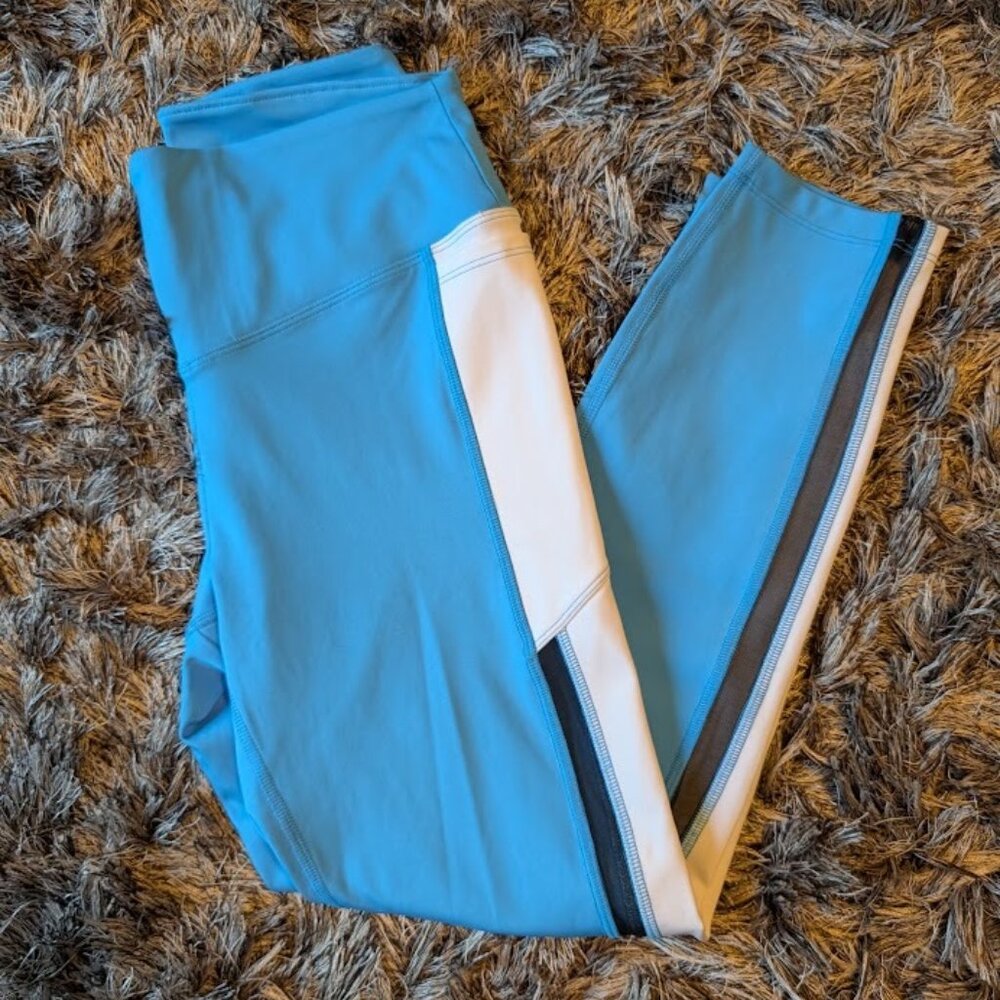 Victoria's Secret PINK Ultimate High Waist 7/8 Colorblock Leggings Mesh M NWOT